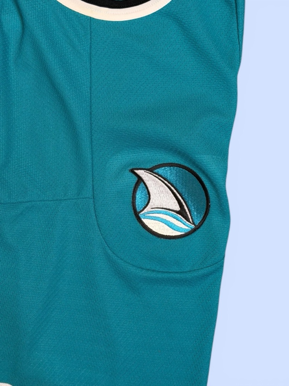 NHL Jersey San Jose Sharks CCM Maska Teal Black White Sz XXL Hockey Jersey VTG - Picture 5 of 11